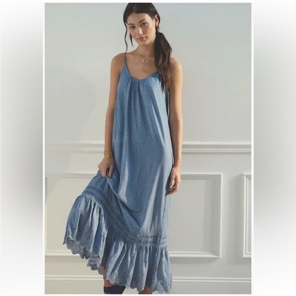 Daily Practice by Anthropologie Arlene Maxi Dress - Heathered Lilac, Size S - Picture 2 of 15